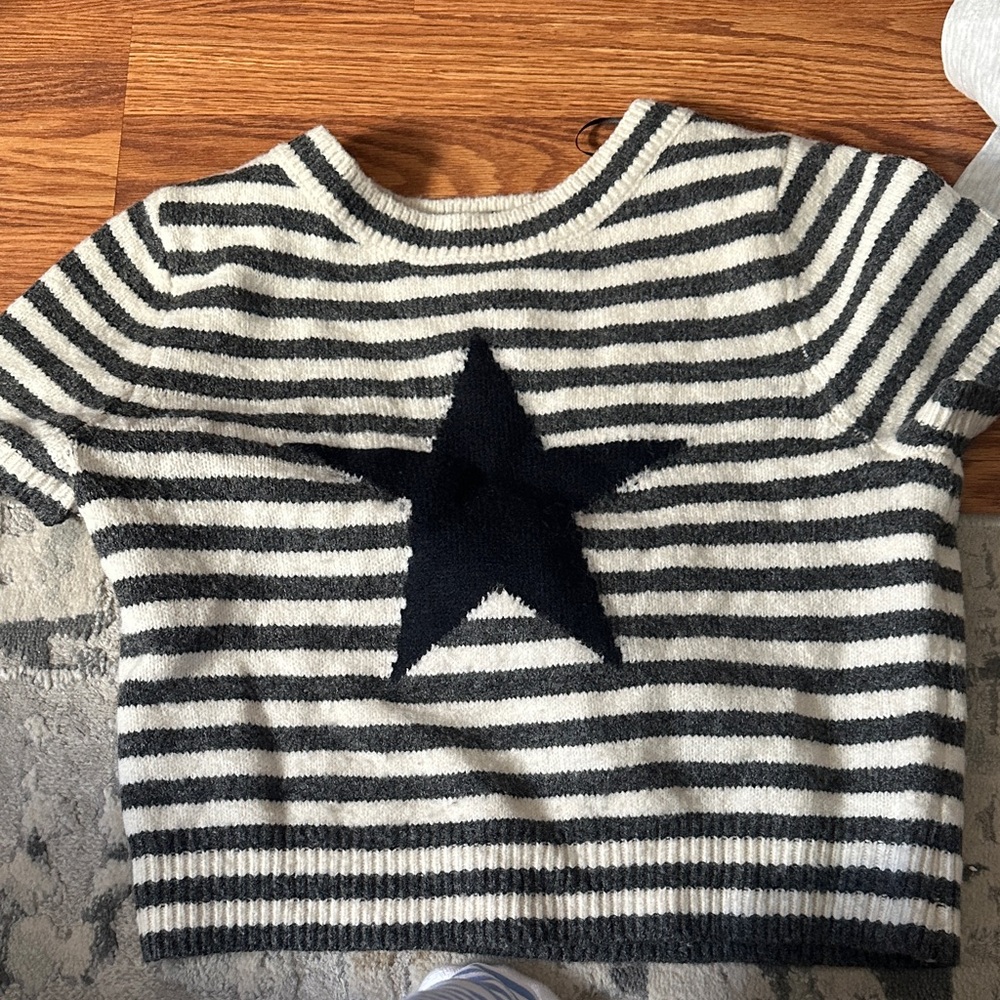 Striped Sweater with Star Design